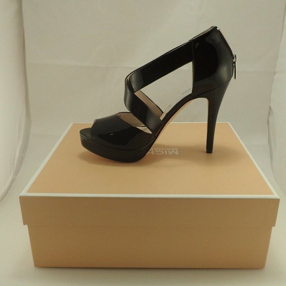 NIB Michae Kors 40T5AIHS2A Black Ariel Heels 9.5 - Picture 3 of 8